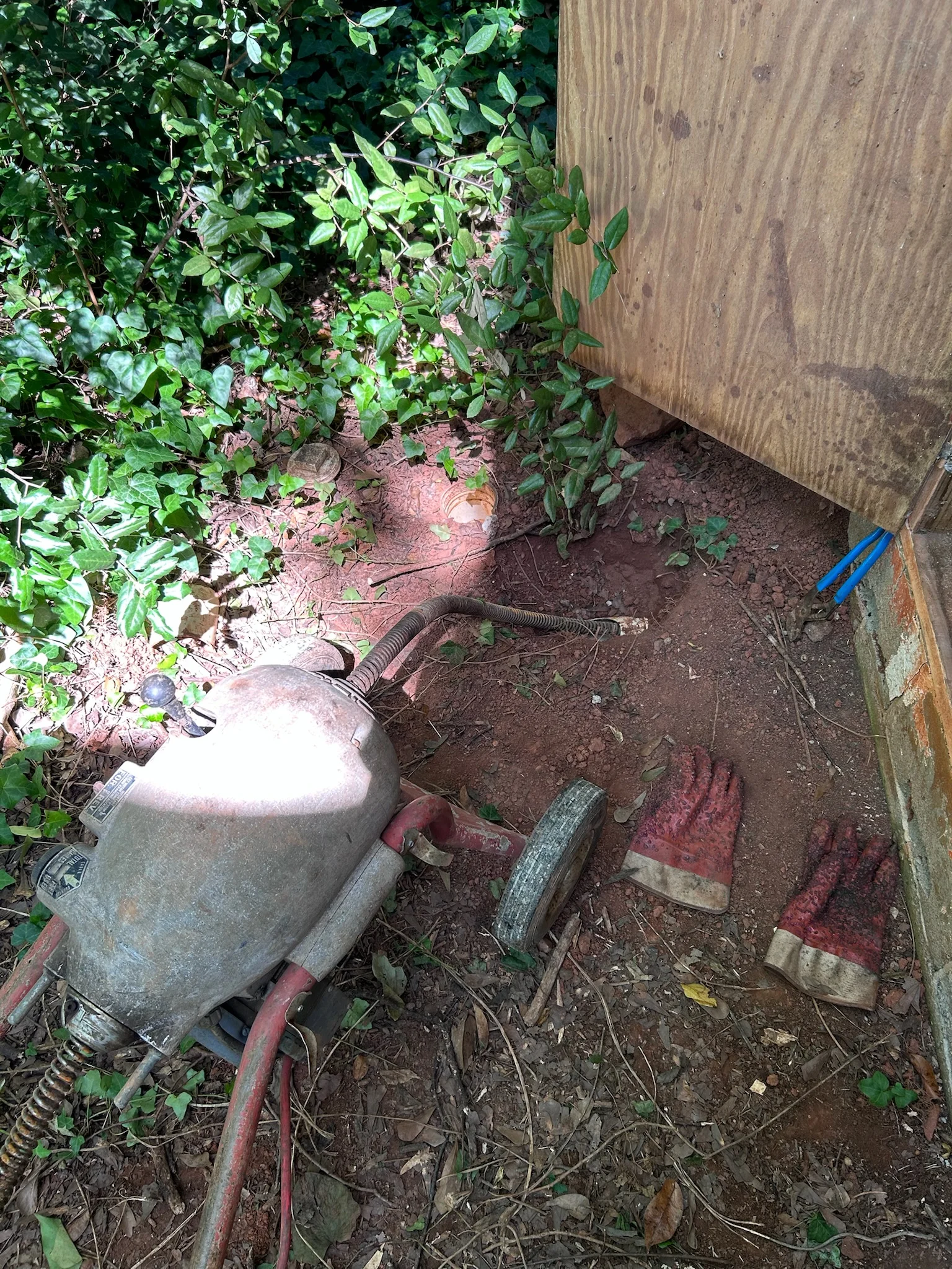 Plumbing worksite preparation in Anderson SC